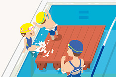 水深調整台に安心のひと工夫イメージ①