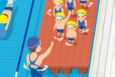 レッスン中は、お子様の人数を定期的に確認イメージ①